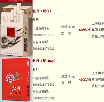广东市场牡丹香烟批发价格一览 - 2 - 635香烟网