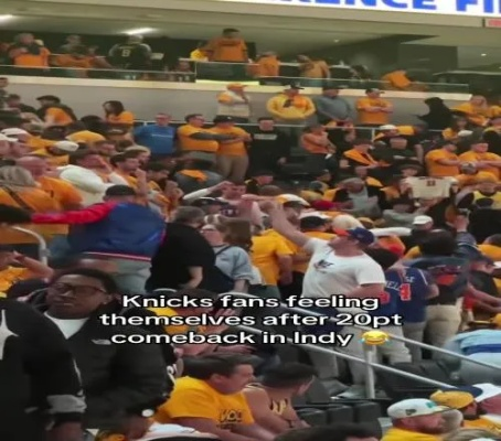 NBA球迷观赛太激动不慎摔倒 球场安全引发热议 NBA球迷观赛太激动不慎摔倒 球场安全引发热议