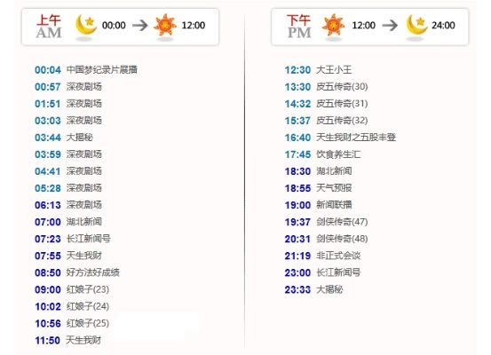 湖北经视节目表:精彩纷呈的视听盛宴 湖北经视节目表:精彩纷呈的视听盛宴