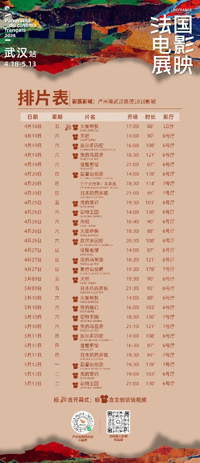 【武汉今日影讯】2025年7月5日武汉影城上映哪些电影 【武汉今日影讯】2025年7月5日武汉影城上映哪些电影