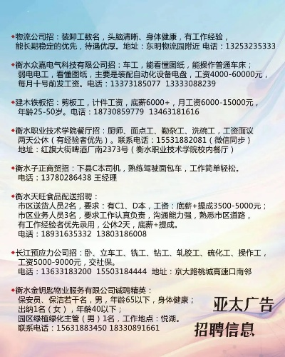 【哈尔滨今日招工信息】2025年5月11日哈尔滨招工信息有哪些 【哈尔滨今日招工信息】2025年5月11日哈尔滨招工信息有哪些