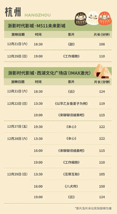 【杭州今日影讯】2025年7月7日杭州影城上映哪些电影 【杭州今日影讯】2025年7月7日杭州影城上映哪些电影