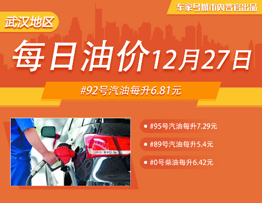 【武汉今日油价】2025年6月24日武汉油价是多少 【武汉今日油价】2025年6月24日武汉油价是多少