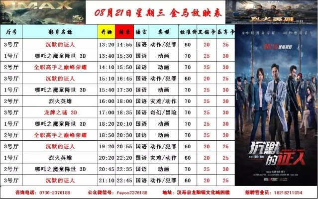 【桂林今日影讯】2025年8月11日桂林影城上映哪些电影 【桂林今日影讯】2025年8月11日桂林影城上映哪些电影