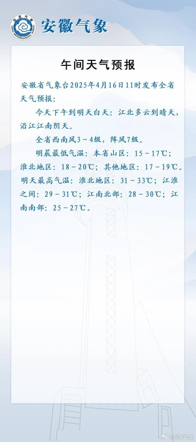 【合肥4月18日天气预报】2025年4月18日合肥天气情况 【合肥4月18日天气预报】2025年4月18日合肥天气情况