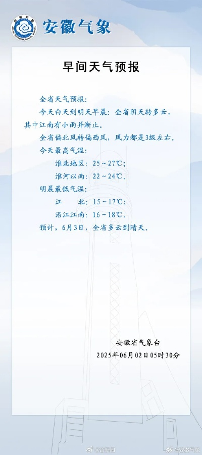 【合肥8月7日天气预报】2025年8月7日合肥天气情况 【合肥8月7日天气预报】2025年8月7日合肥天气情况