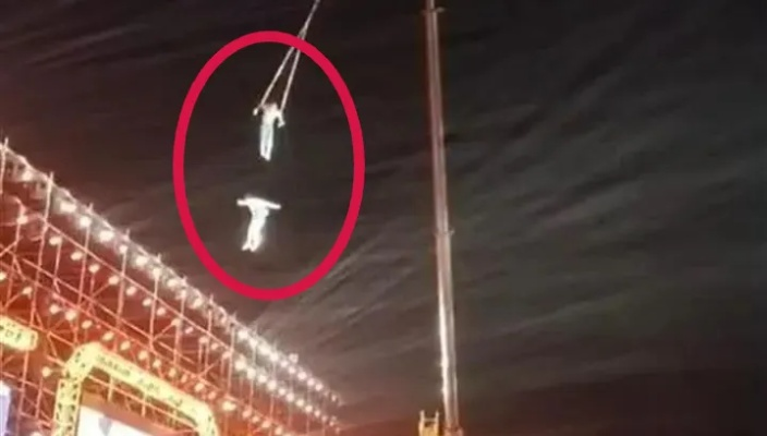 惊魂一刻!走钢丝表演者高空坠落,安全警钟再次敲响 惊魂一刻!走钢丝表演者高空坠落,安全警钟再次敲响