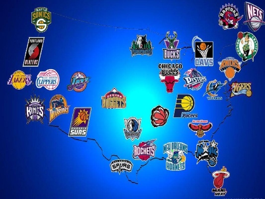 NBA球队名单与城市地图 NBA所有球队对应的州