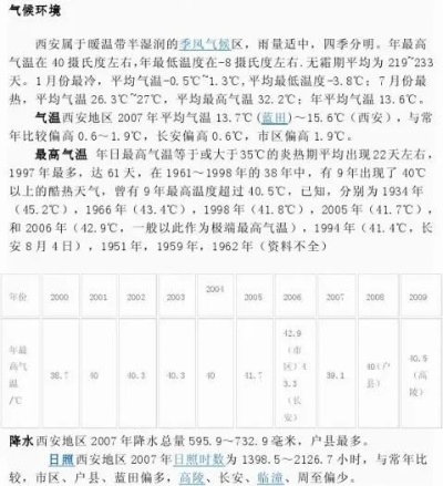 西安市常年气候怎么样 西安市常年气候怎么样