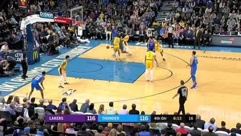 雷霆vs湖人录像:一场精彩绝伦的NBA对决 雷霆vs湖人录像:一场精彩绝伦的NBA对决